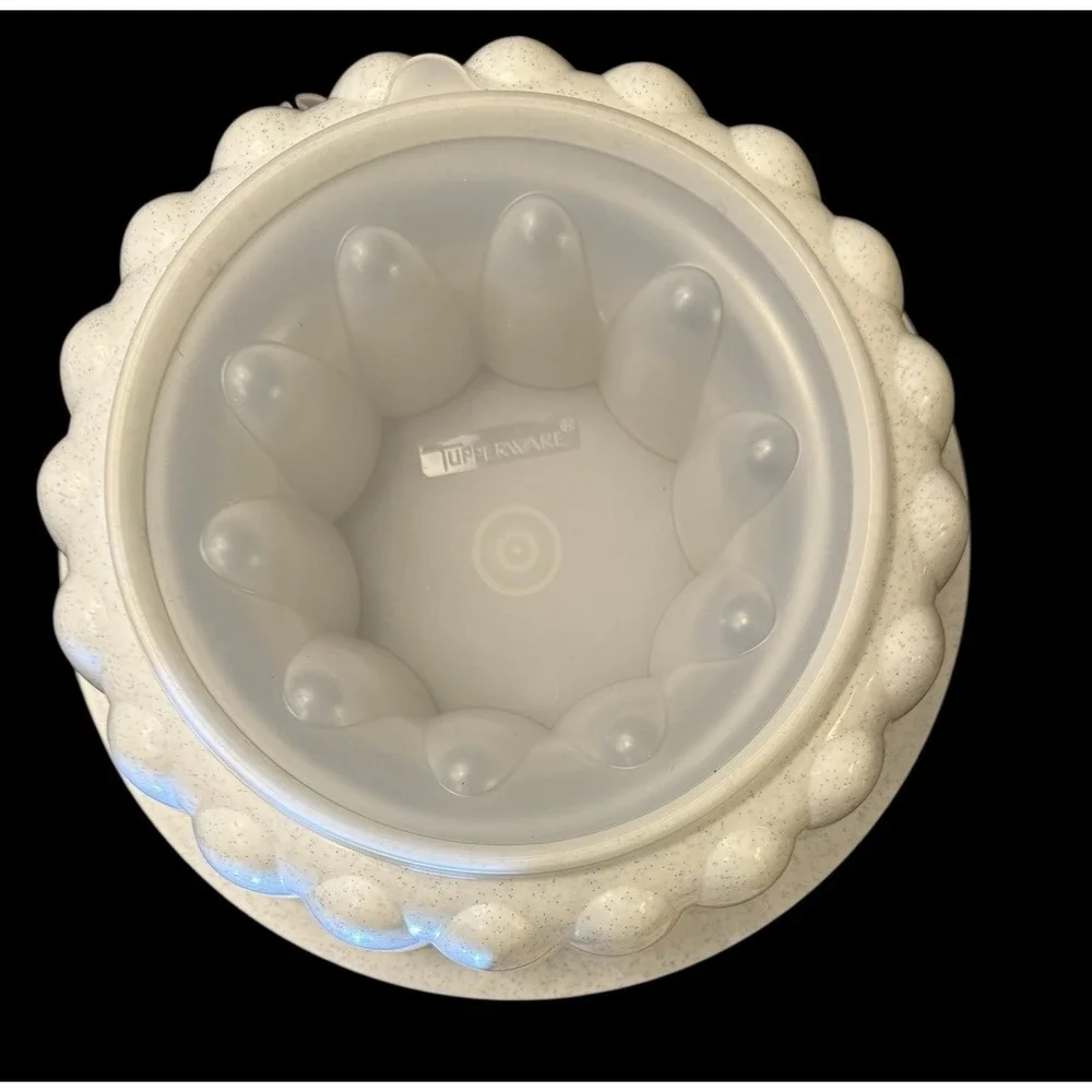 Tupperware Jello Mold Ice Ring Large 3 Piece New